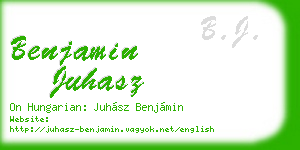 benjamin juhasz business card